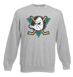 Sweatshirt Ducks Hockey Sweatshirt Symbol Sign Team Mannschaft Logo Mighty (1-tlg) Schlger Maske Mask Bat
