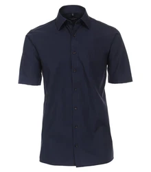 CASAMODA Kurzarmhemd Kent Comfort Fit NOS Dunkelblau