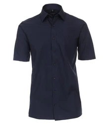 CASAMODA Kurzarmhemd Kent Comfort Fit NOS Dunkelblau