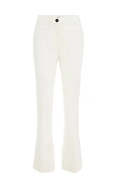 WE Fashion Anzughose Weiß/Khaki/Creme