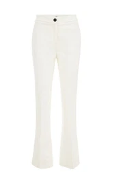 WE Fashion Anzughose Weiß/Khaki/Creme