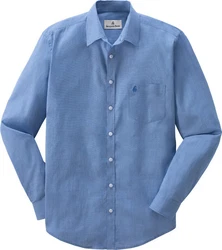 Jaques Britt GmbH Langarmhemd Hellblau/Dunkelblau/Blau
