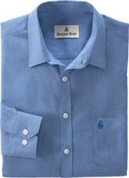 Jaques Britt GmbH Langarmhemd Hellblau/Dunkelblau/Blau