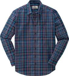 Jaques Britt GmbH Langarmhemd Lila/Blau/Mischfarben/Hellblau/Dunkelblau