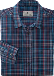 Jaques Britt GmbH Langarmhemd Lila/Blau/Mischfarben/Hellblau/Dunkelblau
