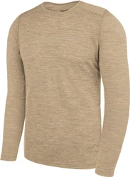 normani Langarmshirt Herren Melbourne Merino Thermounterhemd Baselayer Skipullover Khaki/Beige/Braun