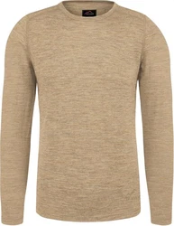 normani Langarmshirt Herren Melbourne Merino Thermounterhemd Baselayer Skipullover Khaki/Beige/Braun