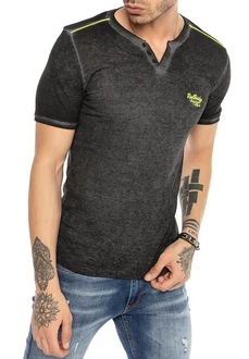 RedBridge T-Shirt Clarksville mit Henley-Ausschnitt