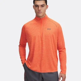 Longsleeve Ua Tech Textured 1/2 Zip-Org