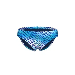 Badeshorts MEN'S SWIM BRIEFS ALLOVER BLUE LAKE MULTI