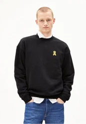 Armedangels Sweatshirt EMAAL CREWNECK ICON Schwarz/Rot/Gold/Dunkelblau/Rosa/Gelb/Dunkelrot