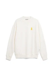 Armedangels Sweatshirt EMAAL CREWNECK ICON Weiß/Gelb/Beige/Khaki