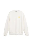 Armedangels Sweatshirt EMAAL CREWNECK ICON Weiß/Gelb/Beige/Khaki