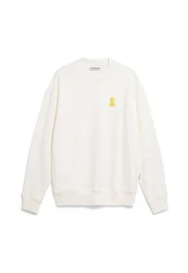 Armedangels Sweatshirt EMAAL CREWNECK ICON Weiß/Gelb/Beige/Khaki
