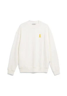 Armedangels Sweatshirt EMAAL CREWNECK ICON Weiß/Gelb/Beige/Khaki
