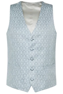Digel Anzugweste Lambert Hellblau/Blau/Grau