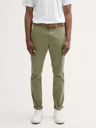 TOM TAILOR Denim Chinohose Slim Chino Hose mit Gürtel 