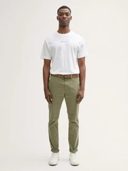 TOM TAILOR Denim Chinohose Slim Chino Hose mit Gürtel 