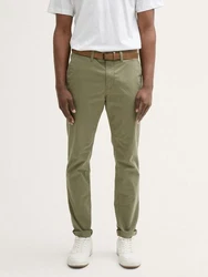 TOM TAILOR Denim Chinohose Slim Chino Hose mit Gürtel 