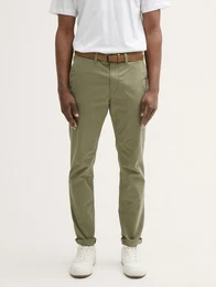 Chinohose Slim Chino Hose mit Grtel