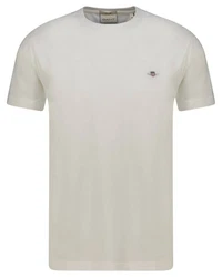 Gant T-Shirt Slim Fit Creme/Weiß/Schwarz