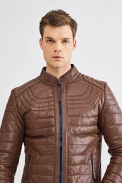 Lederjacke BD00117 Echtleder bergangsjacke, Freizeitjacke, Bikerjacke