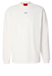 HUGO Sweatshirt Daposo Weiß/Beige/Dunkelblau