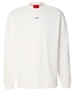 HUGO Sweatshirt Daposo Weiß/Beige/Dunkelblau