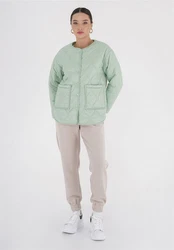 freshlions Steppjacke Amara Hellgrün/Türkis/Grün/Hellblau