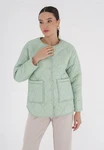freshlions Steppjacke Amara Hellgrün/Türkis/Grün/Hellblau