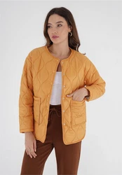 freshlions Steppjacke Amara Gelb/Braun/Orange