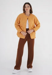 freshlions Steppjacke Amara Gelb/Braun/Orange