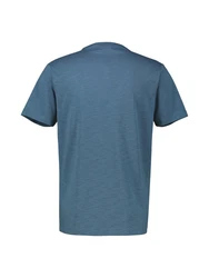 LERROS Henleyshirt Serafino-Shirt Grau/Blau/Dunkelblau/Hellblau