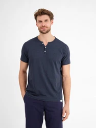 LERROS Henleyshirt Serafino-Shirt 