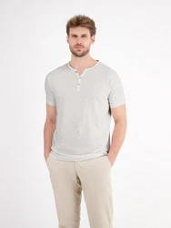 LERROS Henleyshirt Serafino-Shirt 