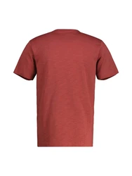 LERROS Henleyshirt Serafino-Shirt Rot/Dunkelrot