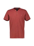 LERROS Henleyshirt Serafino-Shirt Rot/Dunkelrot