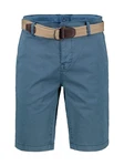 LERROS Chino-Bermuda mit Gürtel (Set) Hellblau/Blau