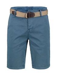 LERROS Chino-Bermuda mit Gürtel (Set) Hellblau/Blau