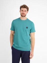 LERROS T-Shirt Herren Waffel-Piquet Türkis/Grün