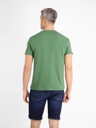 LERROS T-Shirt Herren Waffel-Piquet Dunkelgrün/Grün