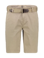 LERROS Chino-Bermuda mit Gürtel (Set) Khaki/Beige