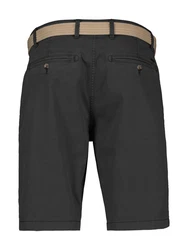 LERROS Chino-Bermuda mit Gürtel (Set) Khaki/Dunkelgrau