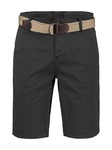 LERROS Chino-Bermuda mit Gürtel (Set) Khaki/Dunkelgrau