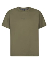 Petrol Industries T-Shirt mit Logo Dunkelgrün/Khaki