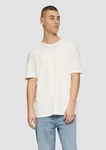 QS Kurzarmshirt Rundhals T-Shirt Strukturjersey 