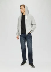 QS Kurzarmshirt Rundhals T-Shirt Strukturjersey 