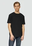 QS Kurzarmshirt Rundhals T-Shirt Strukturjersey 
