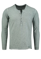 Key Largo Henleyshirt Ginger Basic MLS00038
