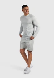 Smilodox Longsleeve Kayden Grau/Hellgrau